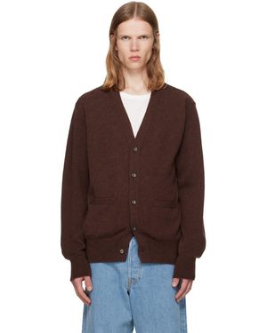 vowels Cardigan Brun En Alpaga - Marron