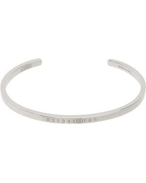 MM6 by Maison Martin Margiela Numeric Minimal Signature Bracelet - Black