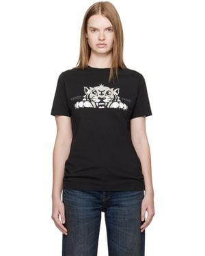 KENZO Paris Happy Tiger' T-Shirt - Black