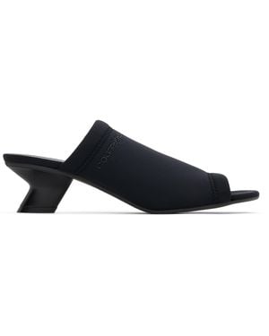 Courreges Courregesレザーミュール パンプス シューズ 黒 レディース Courreges ミュールシューズ | オンラインセールは