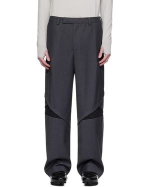J EONGL I Slash Trousers - Black