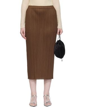 Pleats Please Issey Miyake New Colorful Basics 4 Midi Skirt - Multicolor