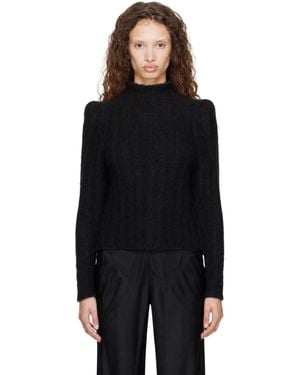 Rick Owens Tower Cropped Con Jumper - Black