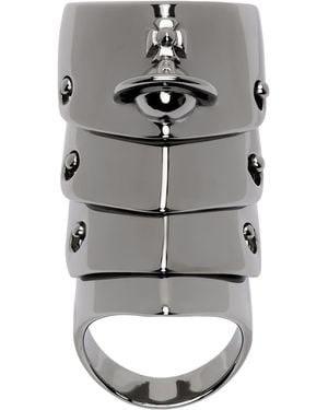 Vivienne Westwood Armour Ring - Grey