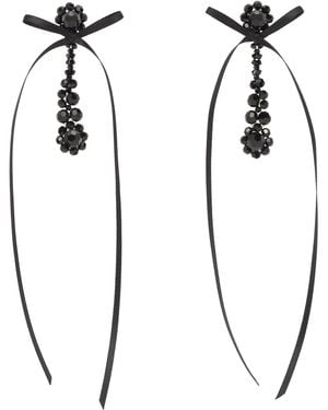 Simone Rocha Victorian Drip Bow Earrings - Multicolor