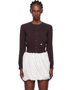 JW Anderson Contrast Embroidery Cardigan - Multicolour