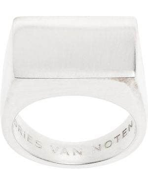 Dries Van Noten Signet Ring - White