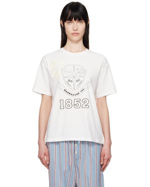 Bode Crest Reversible T-Shirt - White