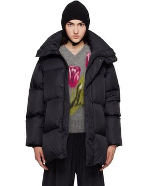 MM6 by Maison Margiela Nylon Down Puffer Jacket - Black