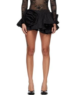 VAQUERA Bustle Miniskirt - Black
