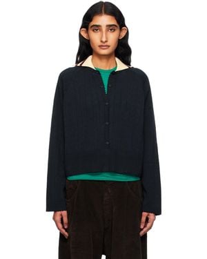 Cordera Organic Cotton Long Sleeves Cardigan - Black