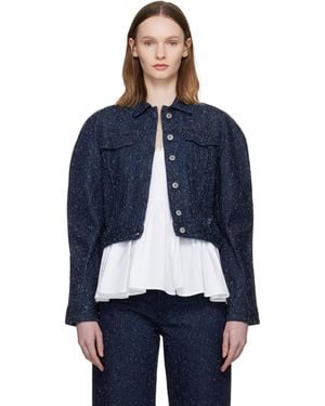Jacquemus 'The Ovalo De-Nîmes' Denim Jacket - Blue