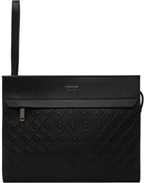 Ferragamo Monogram Pouch - Black
