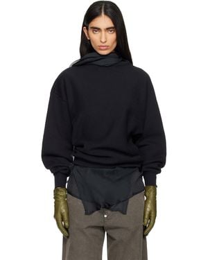 6397 Draped Sweatshirt - Blue