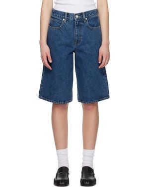 SLVRLAKE Denim Baggy Grace Denim Shorts - Blue