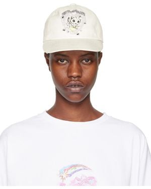 we11done Off- Character Print Cap - White