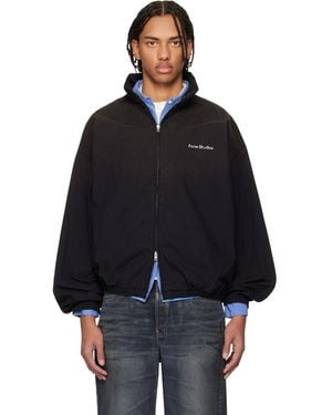 Acne Studios Logo Zipper Jacket - Black