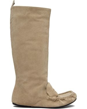 Acne Studios Slouch Saddle Tall Boots - Brown