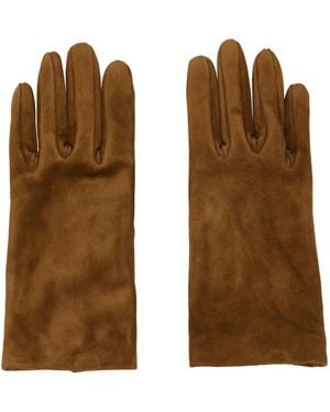 Gianvito Rossi Suede Gloves - Brown