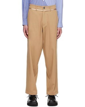 Insatiable High Ssense Exclusive Tan Prelude Trousers - Multicolour