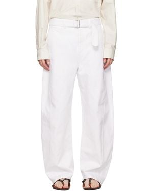 Lemaire Twisted Belted Jeans - White