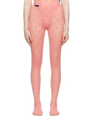Marine Serre Ssense Exclusive Recycled Mesh Flock Tights - Multicolor