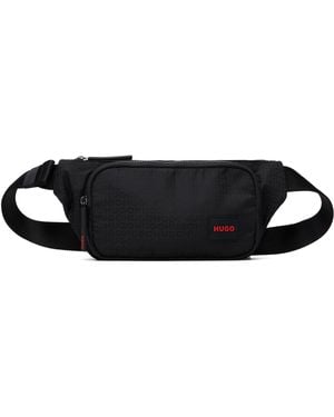 HUGO Jacquard Fanny Pack - Black