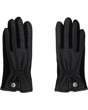 Vivienne Westwood Leather & Wool Gloves - Black