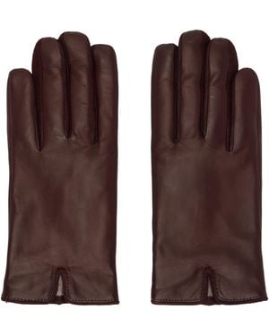 Handsome Stockholm Ssense Exclusive Burgundy Essentials Gloves - Brown
