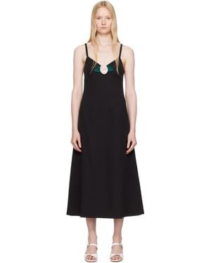 Sandy Liang Pilton Midi Dress - Black