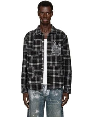 Who Decides War Syndicated Flannel Shirt - Black
