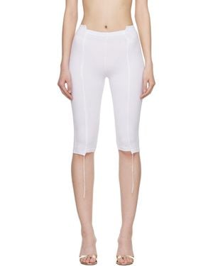 Vetements Cut-Up Capri Pants - White