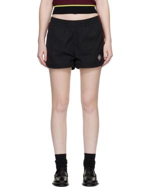 CASABLANCA Nylon Monogram Shorts - Black
