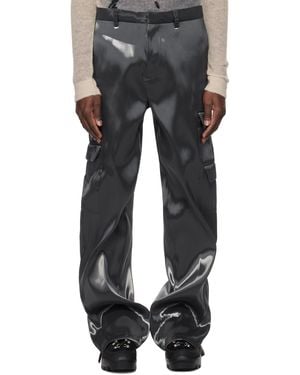 heliot emil ナイロン メタル カーゴ パンツ HELIOT EMIL ++ LIQUID METAL TROUSERS
