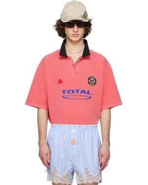 Martine Rose Oversized S/S Polo - Red