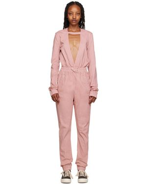 Rick Owens ピンク Eclipse デニム ジャンプスーツ - ブラック