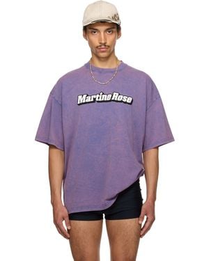 Martine Rose Ssense Exclusive Oversized T-Shirt - Purple