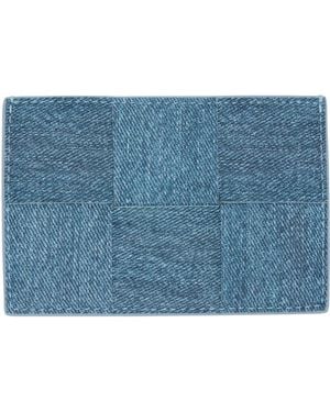 Bottega Veneta Cassette Credit Card Holder - Blue