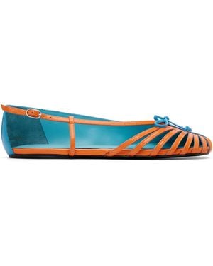 Abra Double Shoe Ballerina Flats - Black