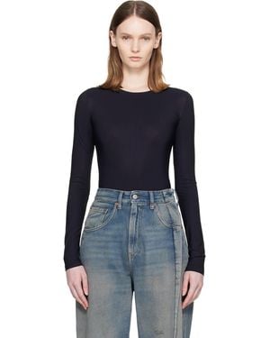 MM6 by Maison Margiela Technical Jersey Bodysuit - Blue