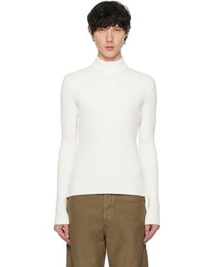 Courreges Reedition Rib Knit Mock Neck Jumper - Multicolour