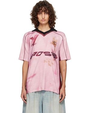 ANDERSSON BELL Printed Football Jersey T-Shirt - Pink