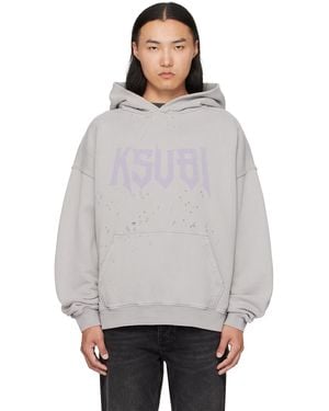 Ksubi Blasted Hoodie - Grey