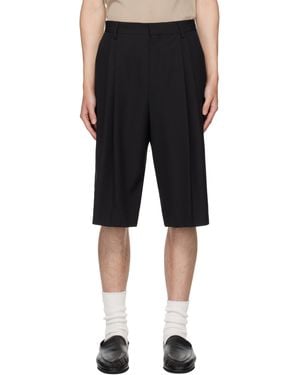 Dries Van Noten ブラック ウール ショートパンツ