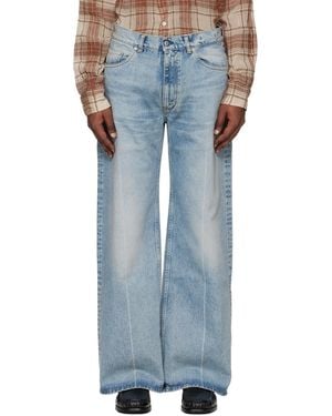 Hope Low-Waist Wide-Leg Jeans - Blue