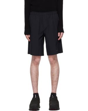 Moncler Black Perforated Shorts