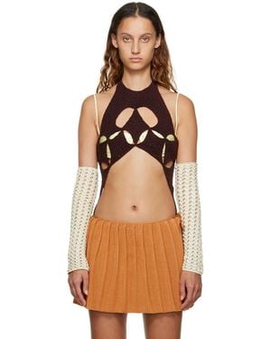 Isa Boulder Ssense Exclusive Argyle Bodysuit - Brown