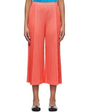 Pleats Please Issey Miyake Thicker Bottoms 1 Pants - Red