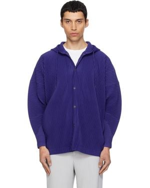 Homme Plissé Issey Miyake Monthly Colours February Hoodie - Blue