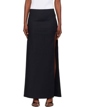 Coperni Garter Belt Maxi Skirt - Black